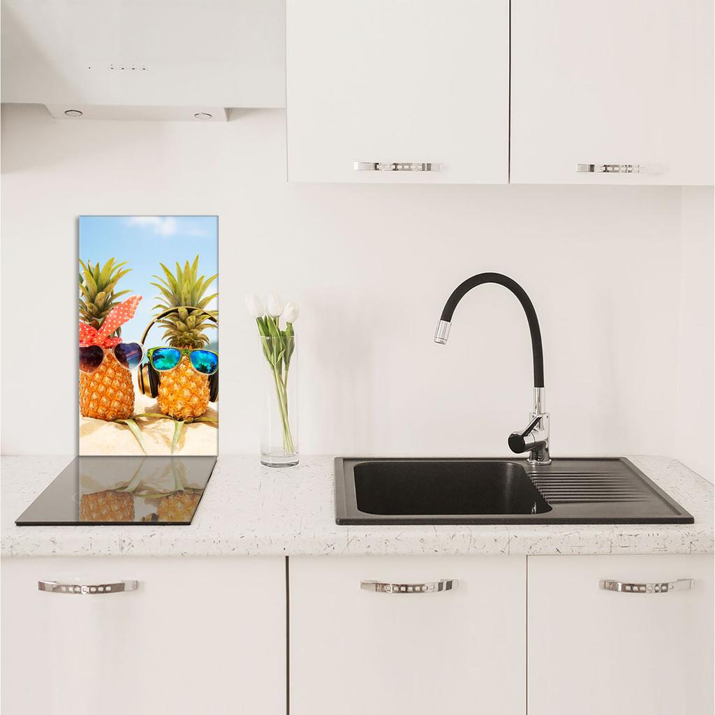 Szklana Deska Do Krojenia 30X52 Ananas