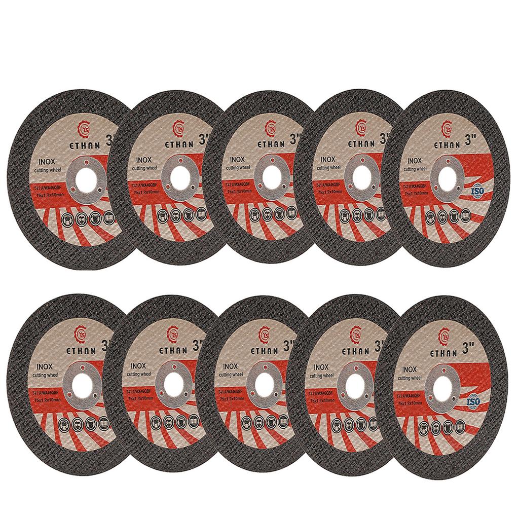 Sbestily 10pcs 75mm Circular Resin Saw Blade Mini Cutting Disc Metal Fast Cut Grinding Wheel for Angle Grinder Accessories