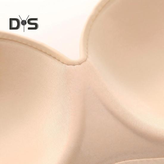 Damen-BH, verstellbarer Schultergurt, Push-up, klemmsicher, einfarbig, vollständige Abdeckung, bügellose Schnalle auf der Rückseite, Verschluss, 3/4-Schaumstoff-Cup, für den täglichen Sport, zum Pendeln