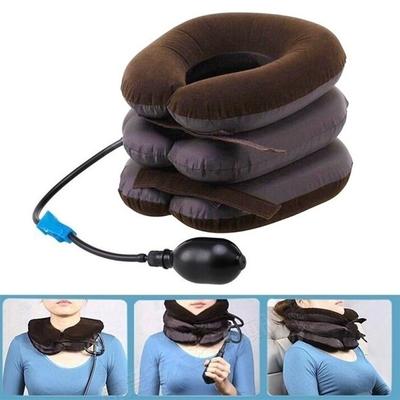 3 Katlı Şişirilebilir Boyun Sırt Çekiş Yakalığı Boyun Omuz Ağrısı Giderici Yumuşak Hava Servikal Esneme