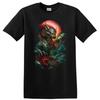 Japanese Dragon T Shirt Epic Design with Waves Mythical Creature Tee