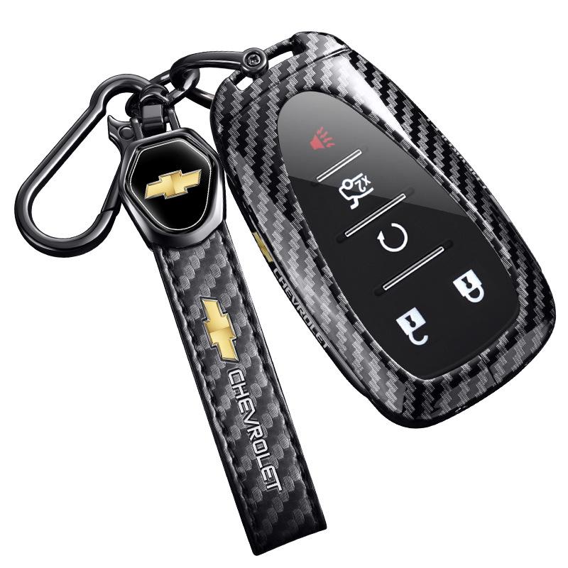 Chevrolet Schlüsselabdeckung für Cruze, Cavalier, Malibu XL, Equinox, Trax (Kohlefaser)