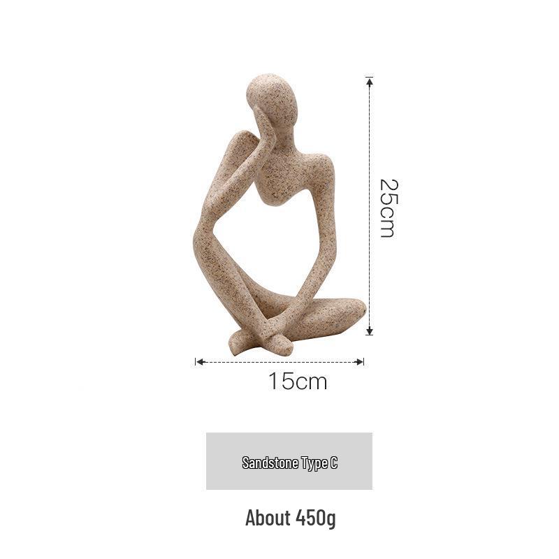 Nordic Lux Yoga Dance Figurines for Home Decor
