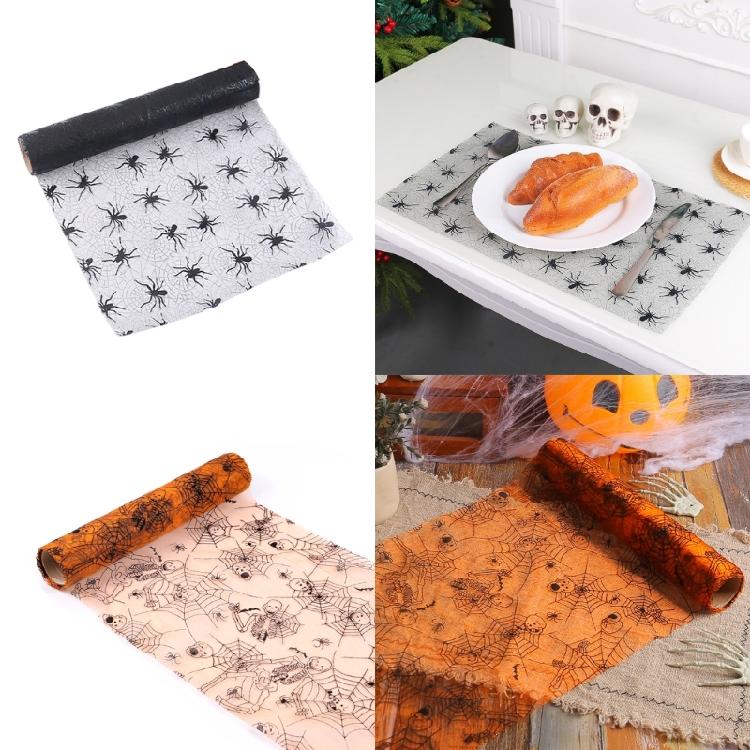 1 Roll Halloween Dining Mats Set Halloween Pattern Table Decors Dish Protective Mats Suitable for Halloween Meals