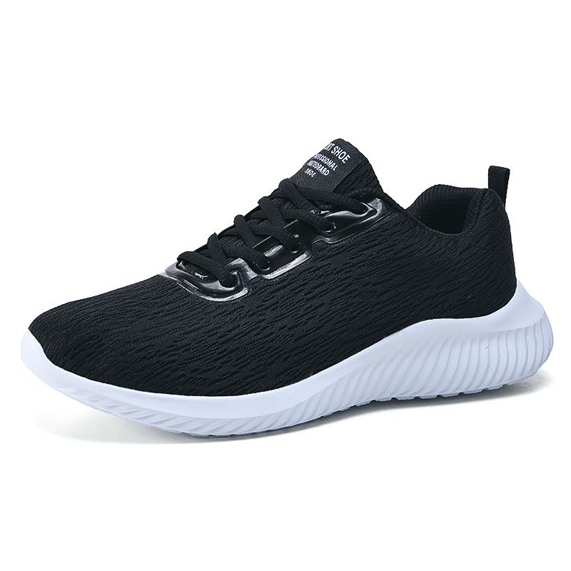 Women Shoes Four Seasons New Large 45 Size Men Mesh Lace Up Sports Shoes Outdoor Non Slip Lightweight Comfortable Running Shoes