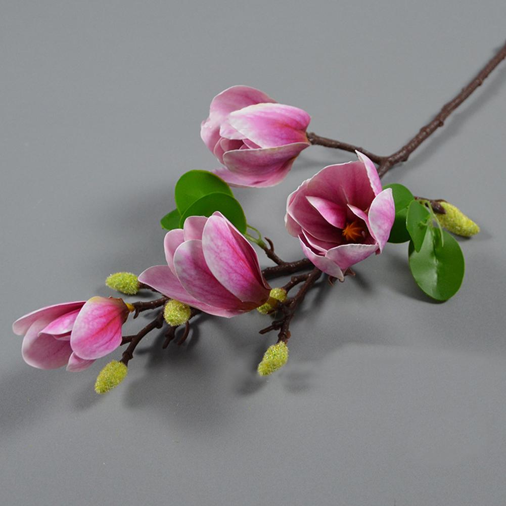 New Practical Artificial Flower Magnolia Orchid For Wedding Decorative Magnolia Denudata Simulation Real Touch