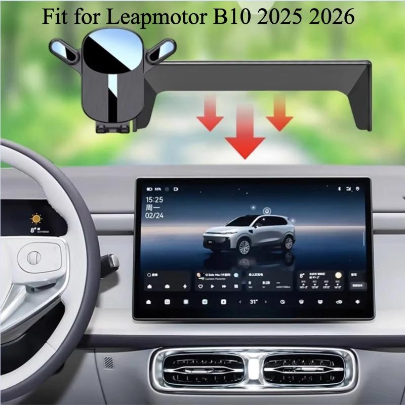 Für Leapmotor B10 2025 2026 Verstellbare Auto-Handyhalterung Halter Schwerkraft-Navigationshalterung Drehbarer Stütz-Zubehör