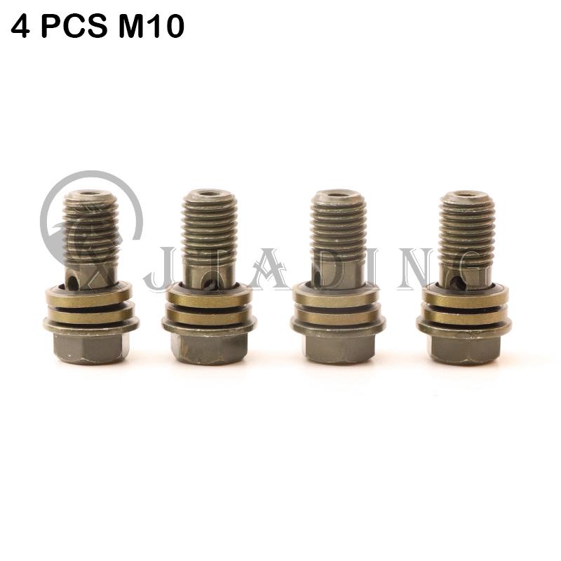 

1Pc Front Pump Master Cylinder Hydraulic Brake Lever Brake Hose Line Brake Calipers For ATV Buggy Go Kart Quad Bike Brake System 4 pcs Oil screw