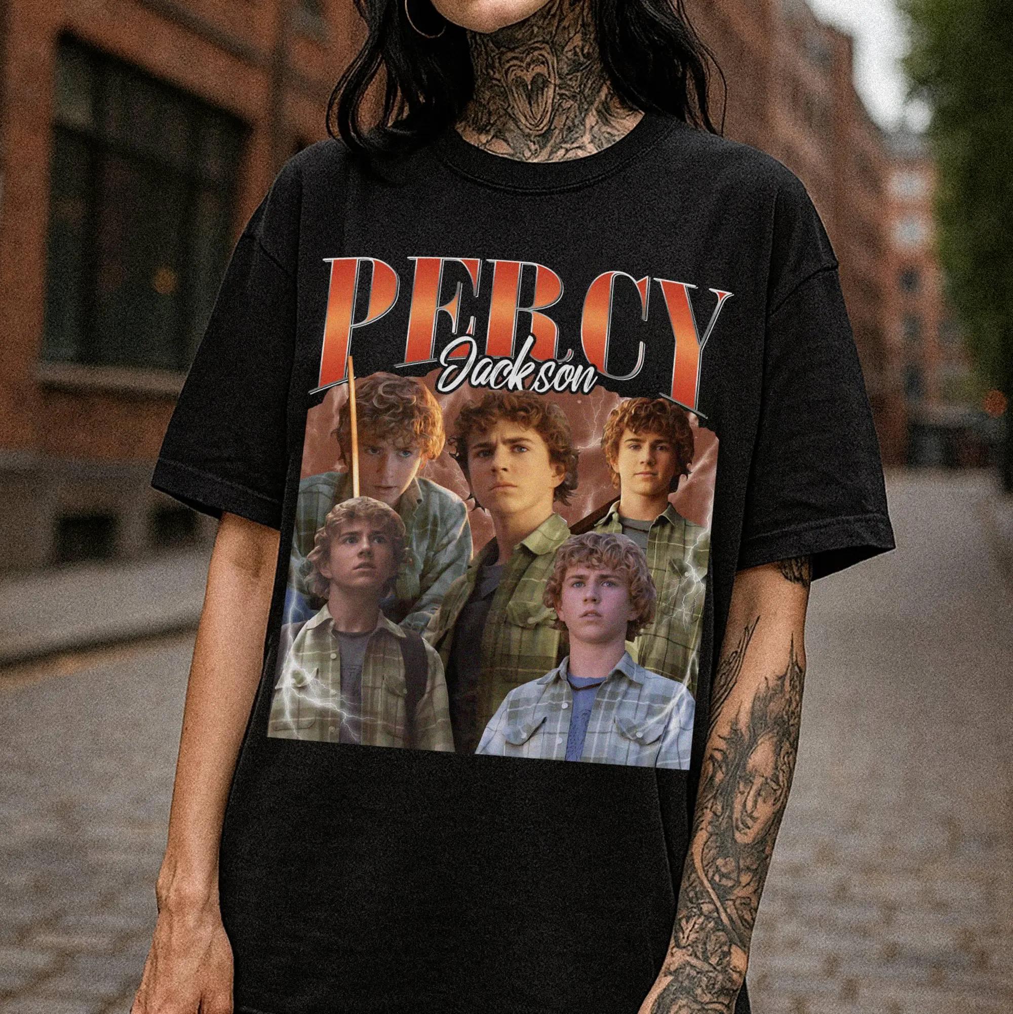 

Percy Jackson Printed Womens Tshirt SpringSummer Fashion Trend Pure Cotton Top Neutral Short Sleeve Tshirt 4XL