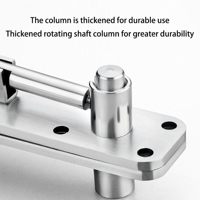 Wood Door Pivots Hinges Stainless Steel Concealed Door Hinge 360 Degree Rotation Invisible Pivots Door Hardware