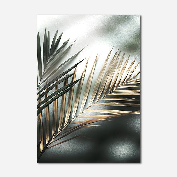 Nordic Green Plant Leaf Poster Decoration Scandinavian Home Decor Canvas Print Wall Art Painting Modern Pictures for Living Room