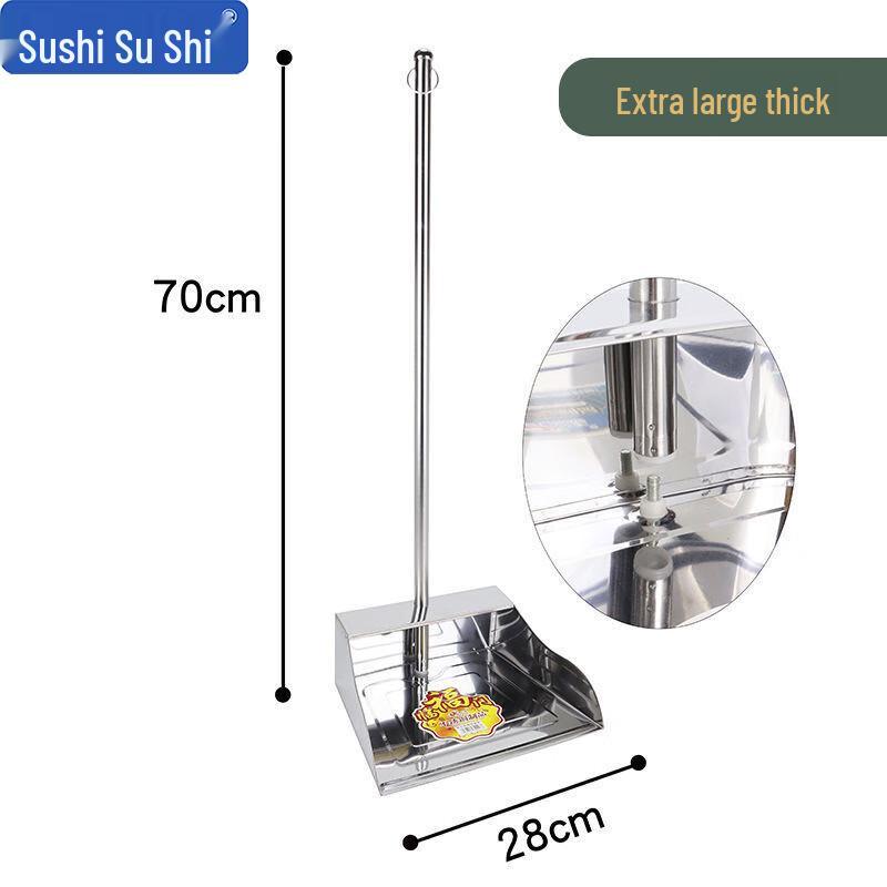 Sushik Stainless Steel Broom and Dustpan Set