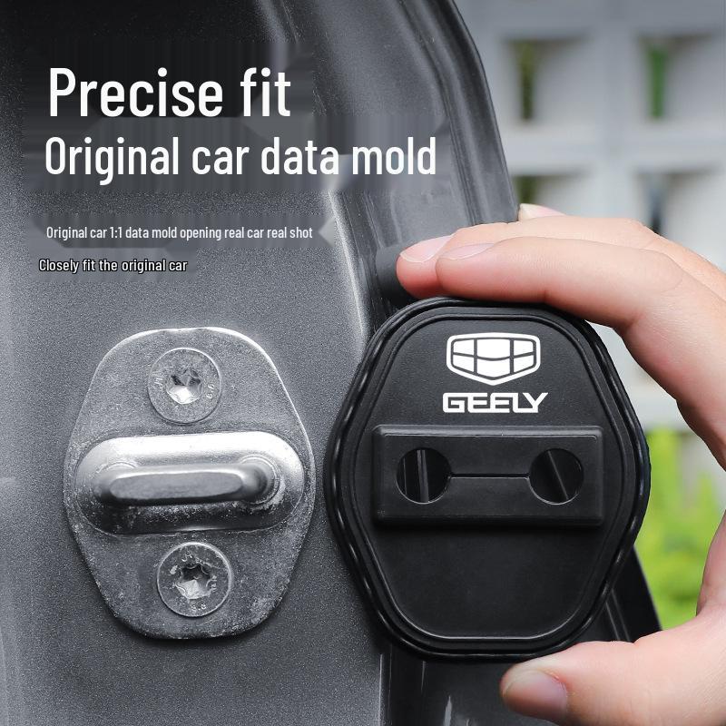 Geely Panda Mini Silicone Door Lock Cover - Dustproof, Rustproof, Shock-Absorbing Protection
