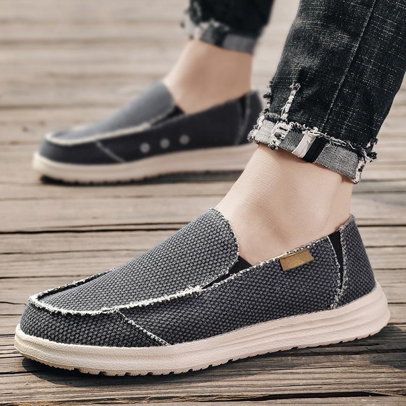 Summer 2024 Man Shoes Slip-on Men's Casual Shoes Breathable Casual Sneaker Denim Men Canvas Shoes Male Loafers Sapatos Masculino