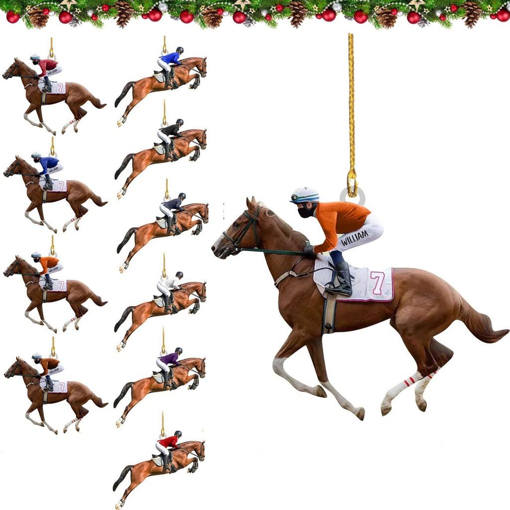 Adorable Cartoon Style Acrylic Horse Riding Decor For Interior Car Accessories