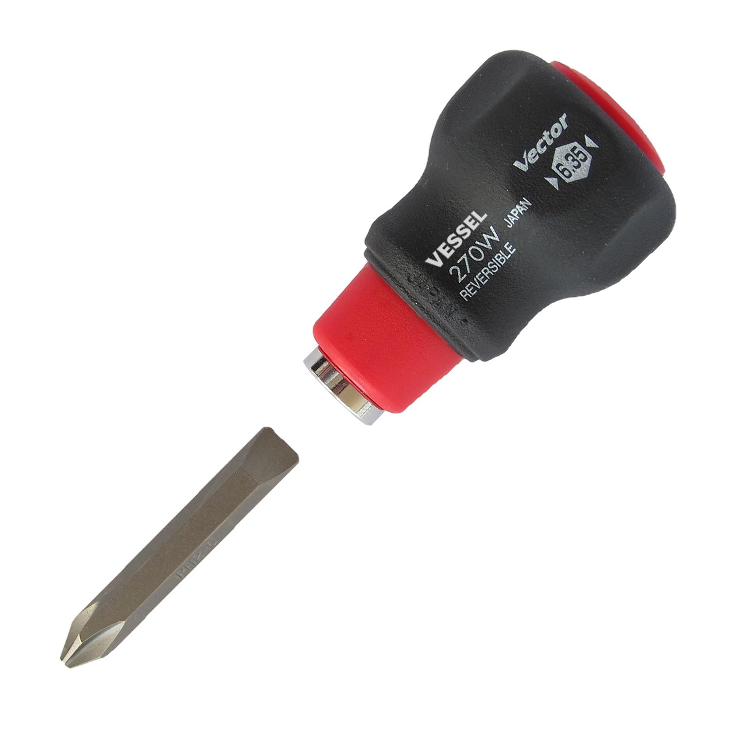 VESSEL Vector Stubby Interchangeable Screwdriver 270W-62