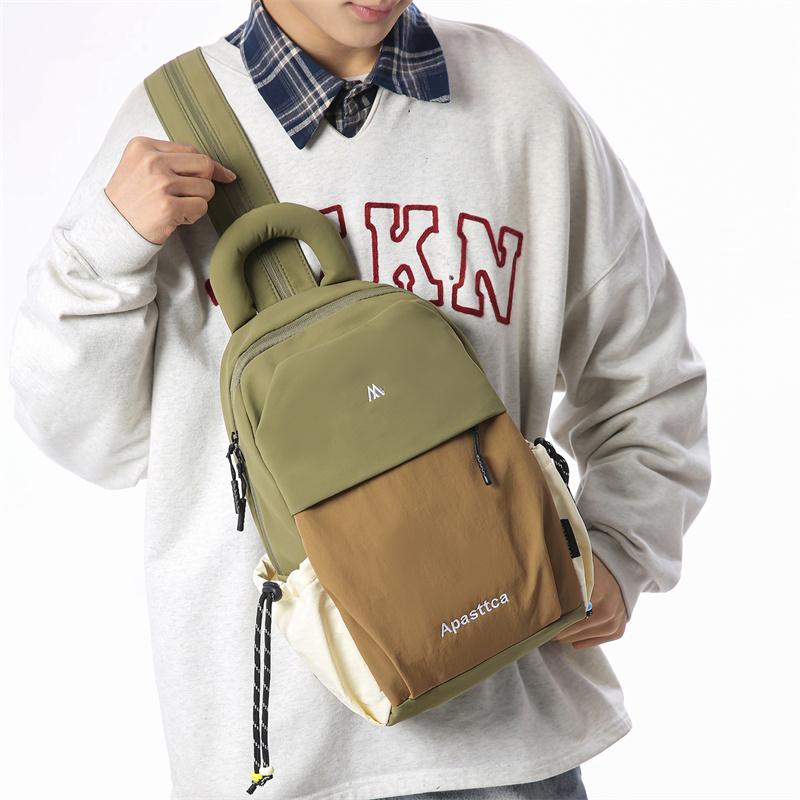 Crossbody Bag Men's Multi-purpose Backpack Women's Lightweight Riding Chest Bag