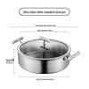 Xi Yi Premium Hammered Stainless Steel Divided Hot Pot