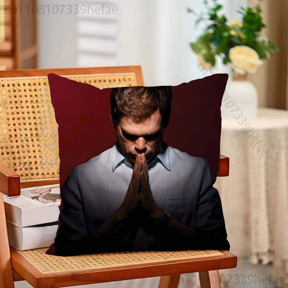 Movie DDexter Morgan Throw Pillow Case For Decoration 30cm 50cm 55cm Square Home Pillowcase Case