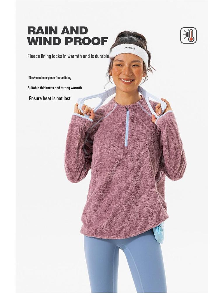 Unisex Lightweight Breathable Fleece Jacket for Fall and Winter
