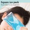 Gel-Eisbeutel Quadratisch Heiß/Kalt Gelperlen Migräne-Wickel Eisbeutel für Schulter Nacken Ellenbogen Rücken Arm Knie Erholung Kühlender Eiswickel