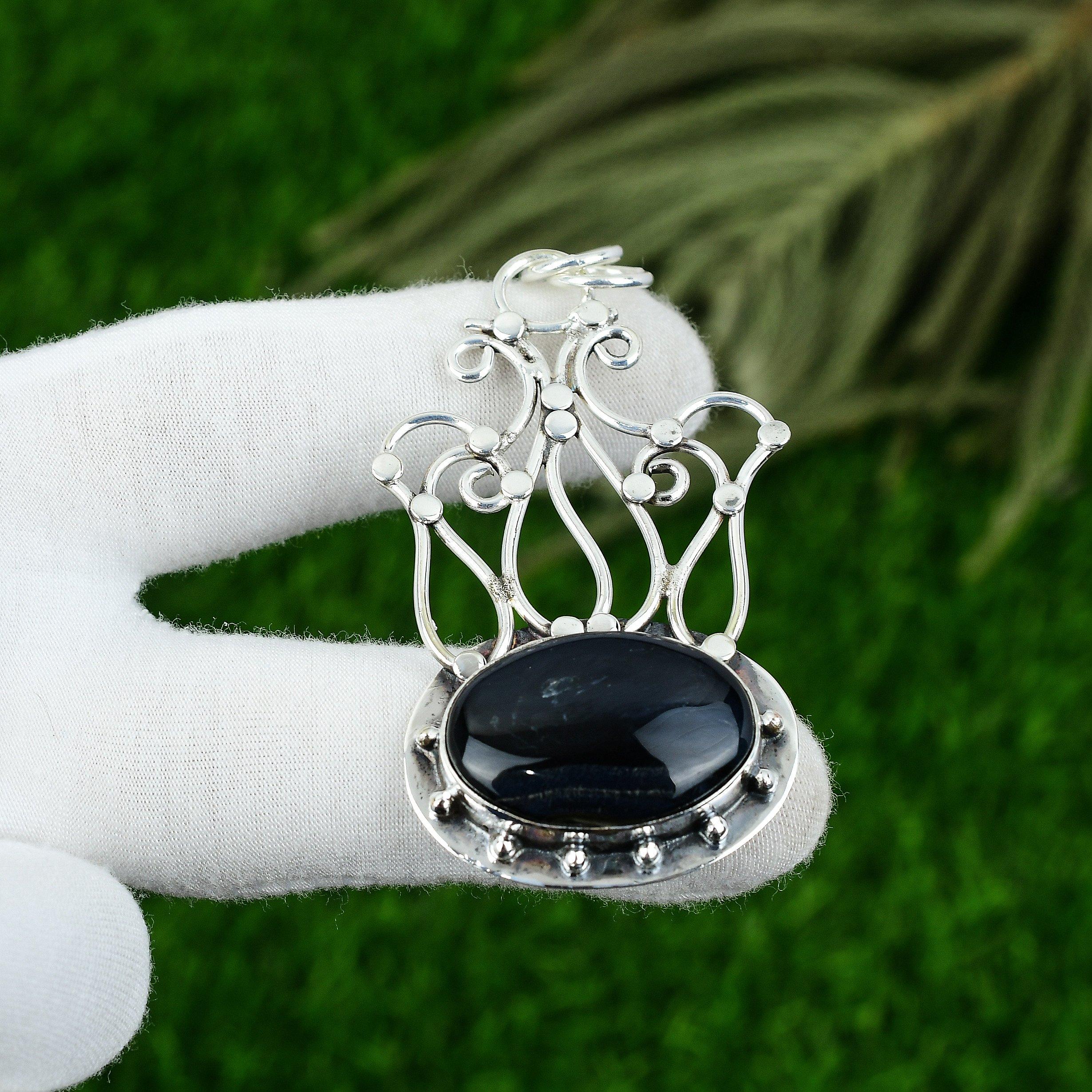 

Womens day Sale Nellite Gemstone Sterling Silver Wife Trendy New Pendant Jewelry