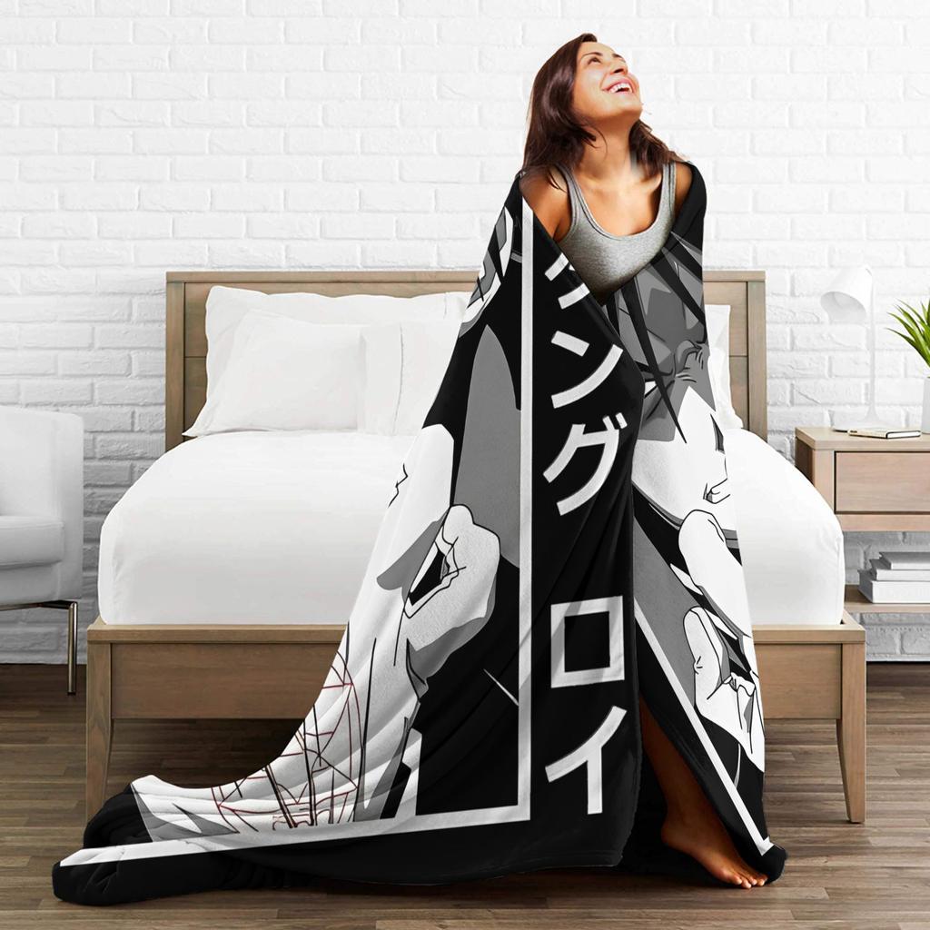 Anime MangaFullmetal Alchemist Knitted Blanket Plush Throw Blankets Bedding Couch Portable Soft Warm Bedspreads