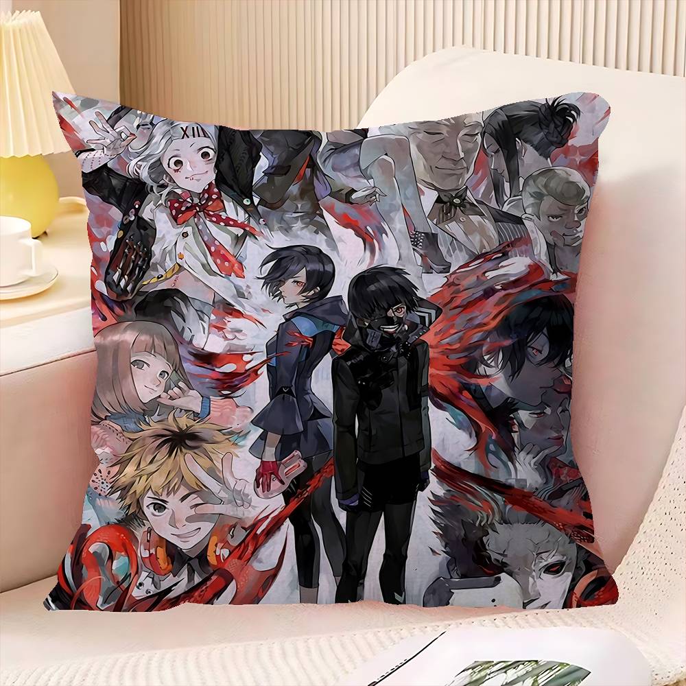 Anime Tokyo Ghoul Pillow Cover for Bedroom Room and Living Room Sofa Decorative Cushion Cover