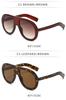 New Women's Large Frame European American Sunglasses - Trendy Goggle Style Fashion with High-End Feel