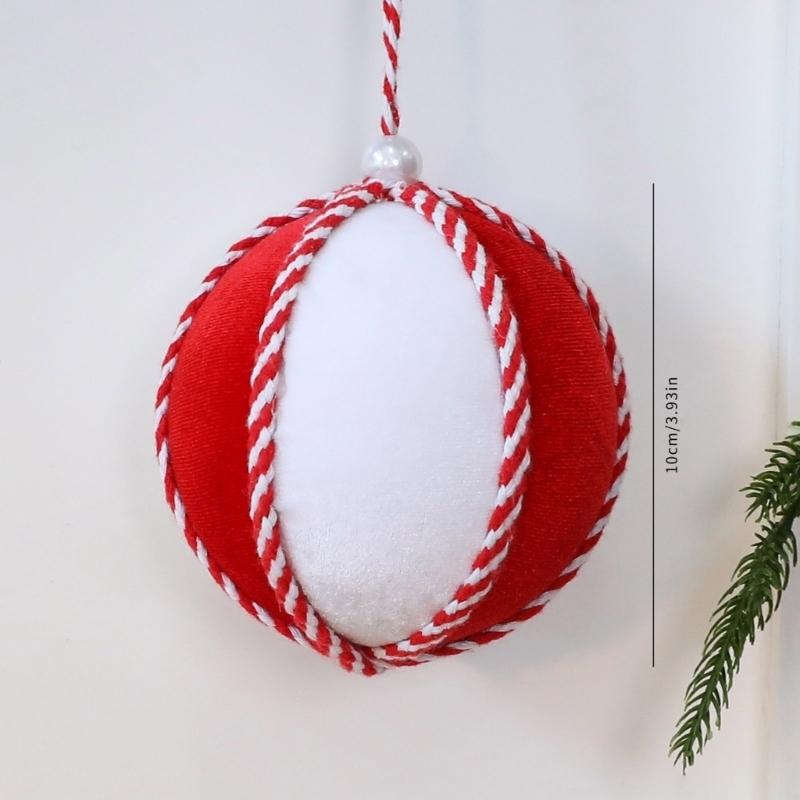 Decoraciones de Árbol de Navidad Terciopeladas Variadas Adornos Festivos Seguros Para Niños Mascotas Suministros de Manualidades Duraderos