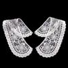 White Neckline Lace Collar Craft Sewing Fabric Venise Motif Applique Trims DIY Craft