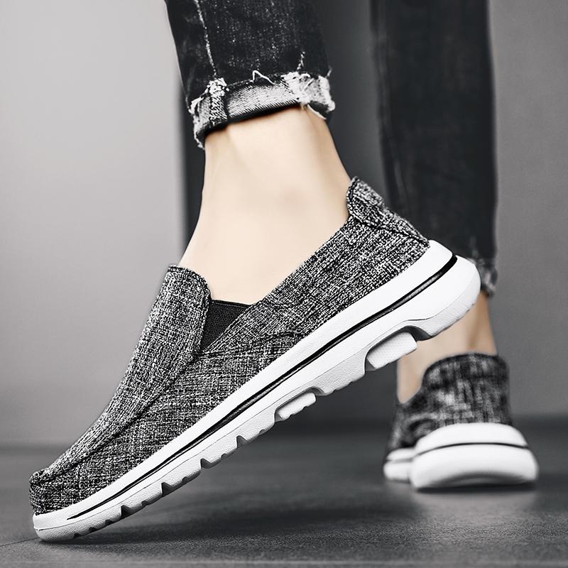 Pantofi Pânză Bărbați la Modă Bleumarin Negru Pantofi Barcă Pantofi Tip Dude Pantofi Deck Loafer Outdoor Casual Pantofi Plați Mărimi Mari 39-50