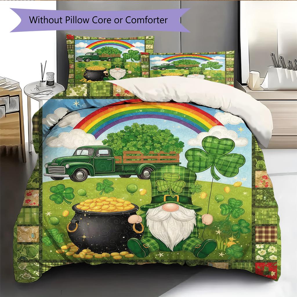 Set Copripiumino Trapuntato con Fantasia Cartone Animato Federa Decorazione per la Casa Regalo di Compleanno (1 * copripiumino + 2 * federa, senza nucleo)