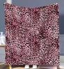 Pink and Purple Leopard Print Flannel Blanket for Sofa, Bed, Travel, Camping, Living Room, Office, Couch, Chair, and Bed Blanket