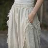 Dames Katoen Linnen Harembroek Dames Vintage Stijl Effen Kleur Losse Dames Casual Broek