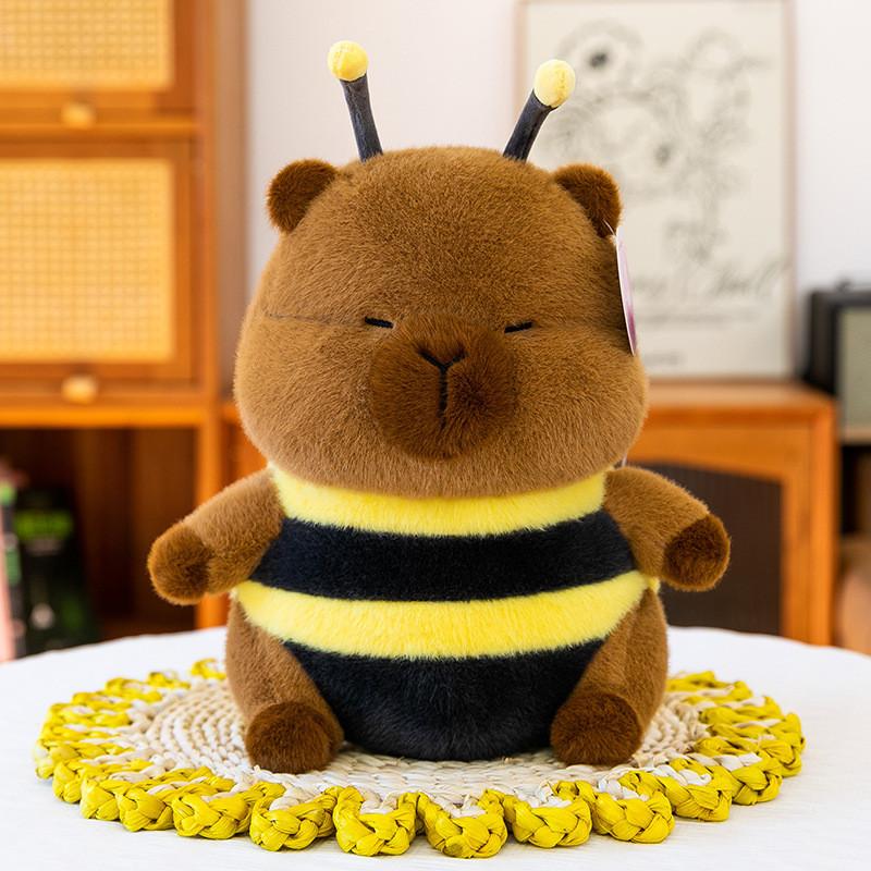 

Turtle Bee Capybara Plush Toy With Soft Short Pile For Kids And Teens Gift Bee,23cm
