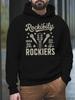 Rockabilly Unisex Sweatshirt Hoodie New Street Style Printed Tops Fall and Winter Clothing Free Hoodies Comfortable and Soft Fabrics Exquisite Gifts F
