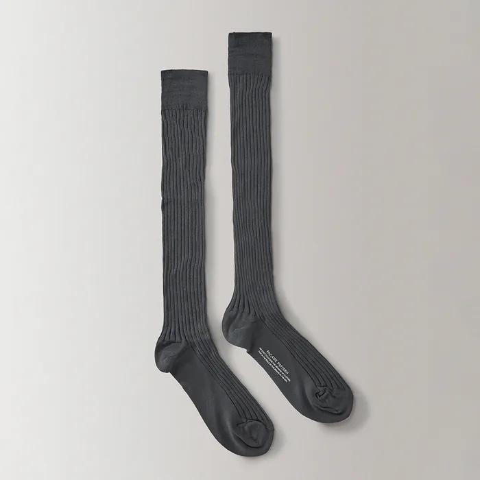 Facade Silket Cotton Knee Socks_4color