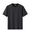 Men's Summer Round Neck Short Sleeved T-shirt Pullover Round Neck T-shirt Solid Color Top T-shirt