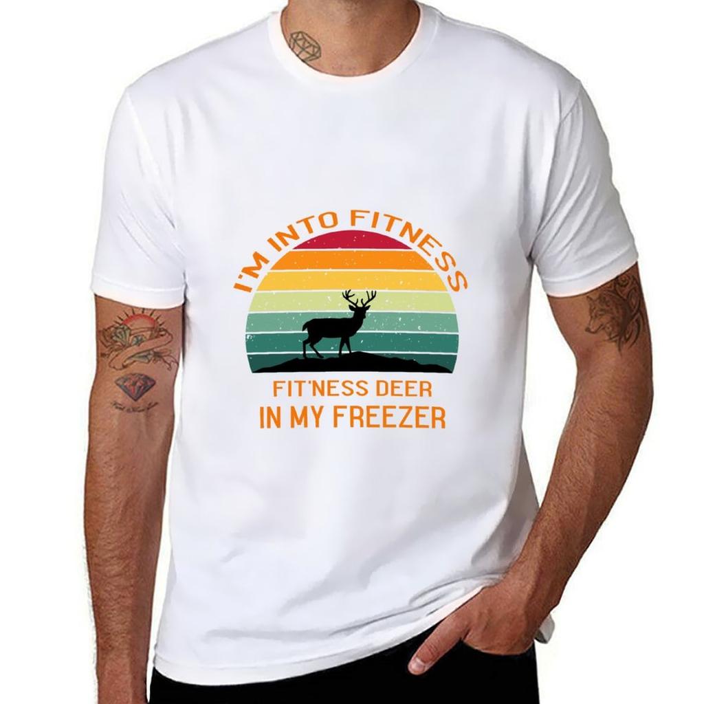 Im Into Fitness Fitness Deer In My Freezer Tshirt Urban Casual Loose Fit Tee