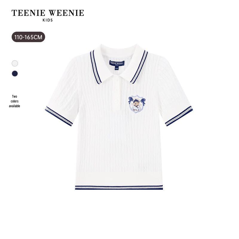Teenie Weenie Kids Girls  Polo Collar Short Sleeve Knit Shirt 150