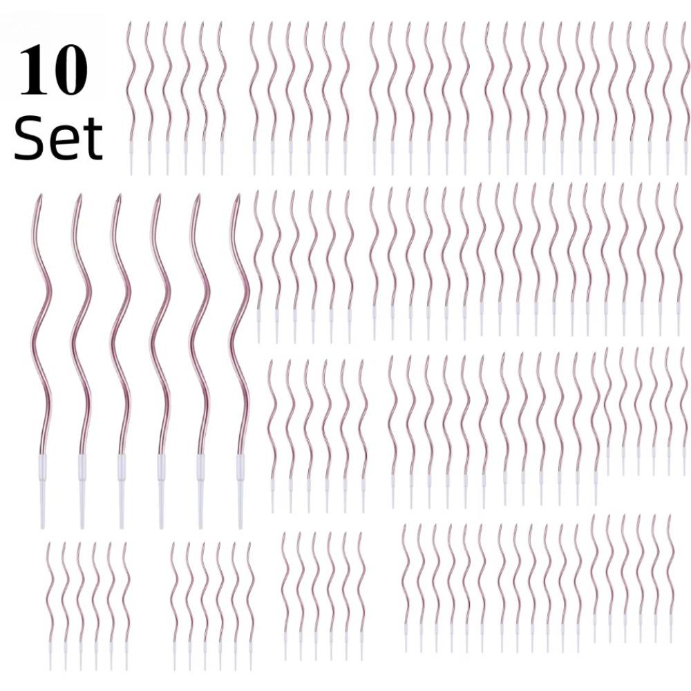 6/pcs10/20setBirthday Candles Spiral Cake Candles Long Thin Cake Candles For Wedding Party And Cake Decoration