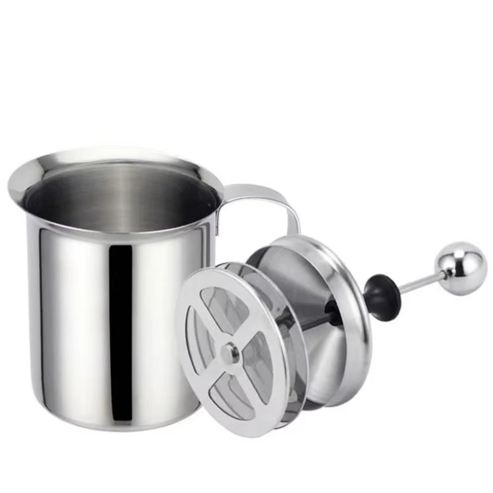 Stainless Steel Milk Frothing Mug Cup Double Mesh Coffee Mixer Coffee Foamer Coffee Latte