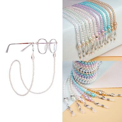 Eyeglasses Sunglasses Spectacles Eyewear Beaded Chain Cord Lanyard Glasses Strap Pearl Glasses Straps