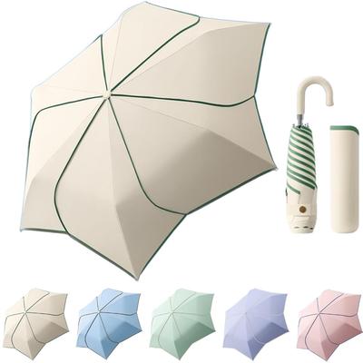 Petal UV Protection Heat 8 Sun Rain or Foldable Umbrella with Storage Ideal for Rainy School Women's Umbrella, Foldable, 100%, Sunshade, Shielding,