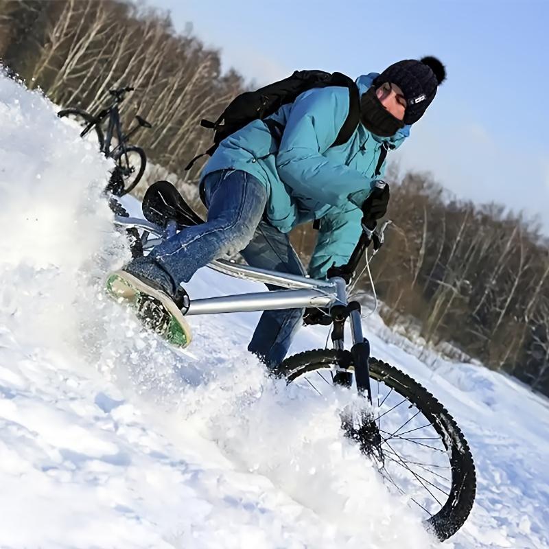 high quality5pcs/Set Winter Outdoor Sports Equipment: Thick Warm Knit Hat, Neck, Touch Screen Gloves, Plush Ear Muffs and Snow Socks, Suitable for