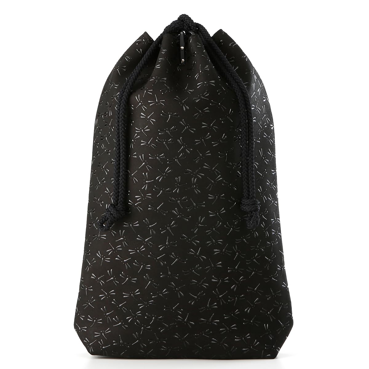 

Indenya HISOCA Hisoka Traditional Craft Koshu Inden Deerskin Lacquer Original Brand Black with Black Dragonfly Design Bag, Lacquer, [No.9409] [1-008]