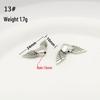 Tibetan Silver Angel Wing & Butterfly Feather Beads for Handmade Jewelry & DIY Accessories