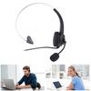 USB Headset Noise Cancelling Adjustable Volume Headband Single Ear Wired Computer Headphone with Mic
