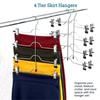 Multilayer Clothes Pants Skirt Storage Organizer Space Saving Hangers Trousers Clip Racks Holder